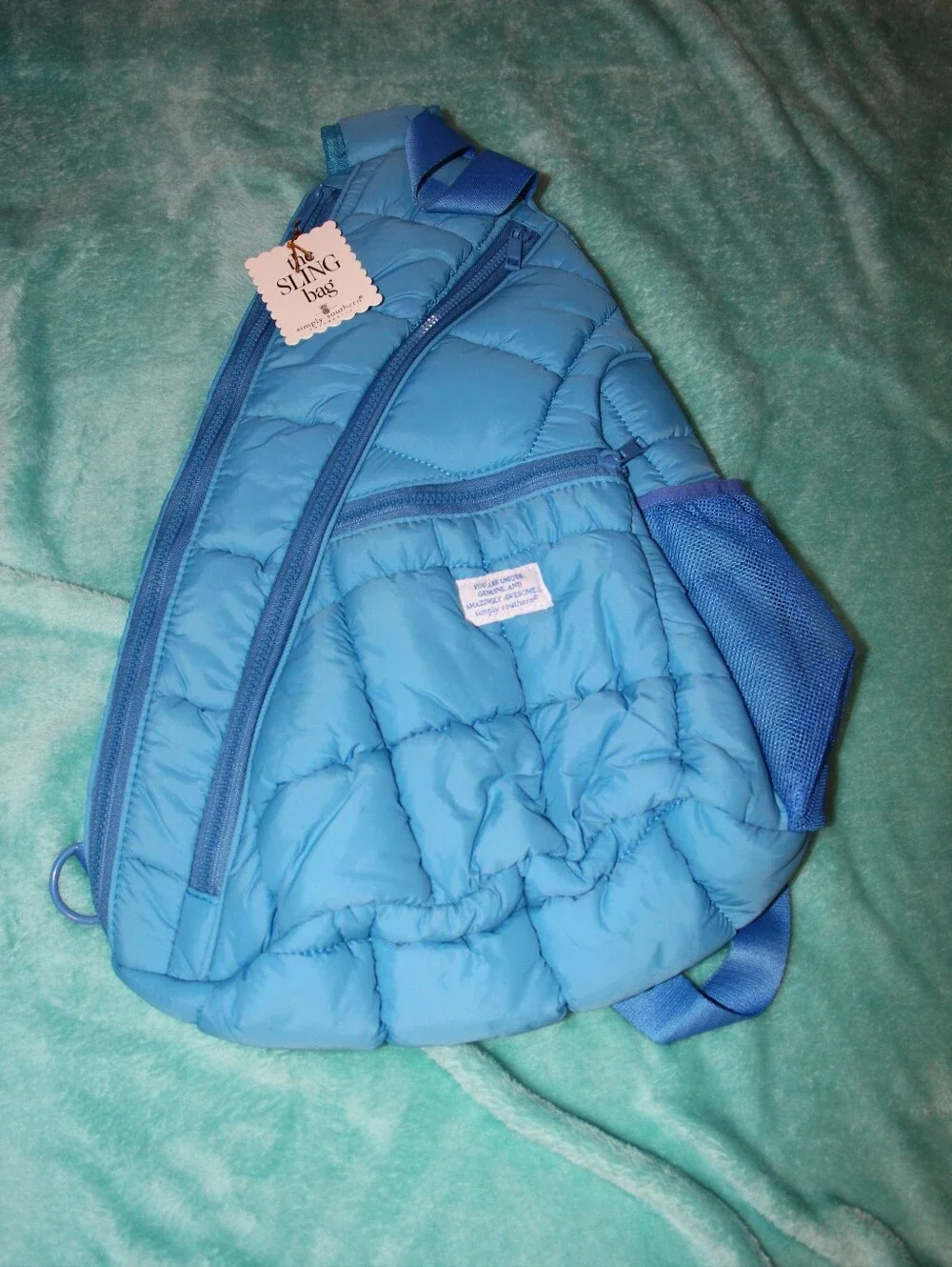 Women's Blue Simply Southern Bag